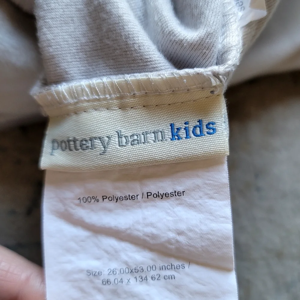 🌿Pottery Barn Kids Luxe Chamois Flannel Crib Fitted Sheet [Gray]🌿